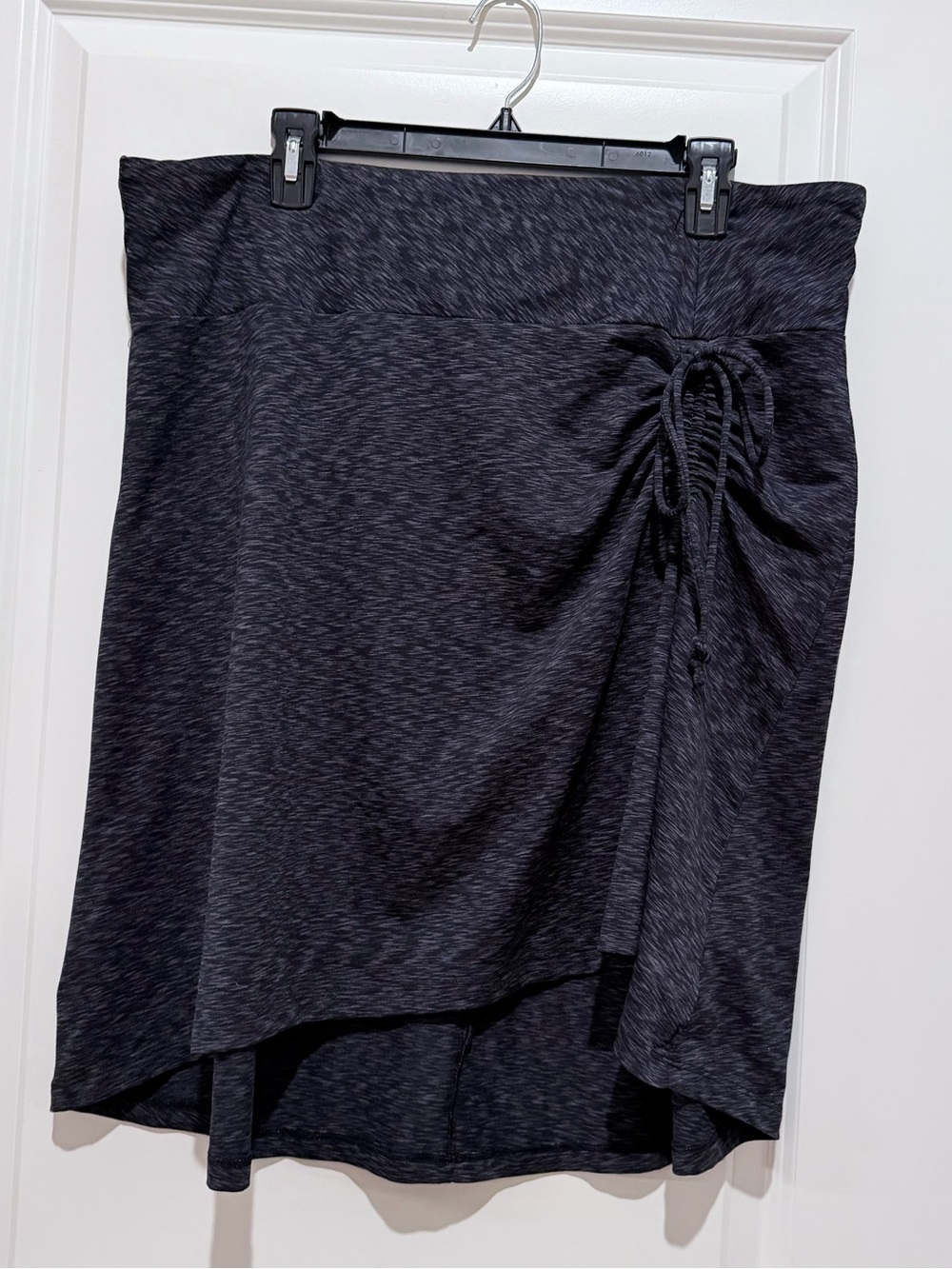 The North Face "Cypress" Ruched Asymmetrical Skirt Grey Space Dye Size XL